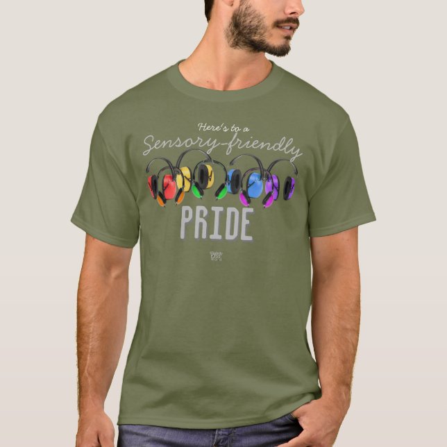 Sensory-Friendly PRIDE/ LGBTQ+ Rainbow/ Autism T-Shirt (Front)