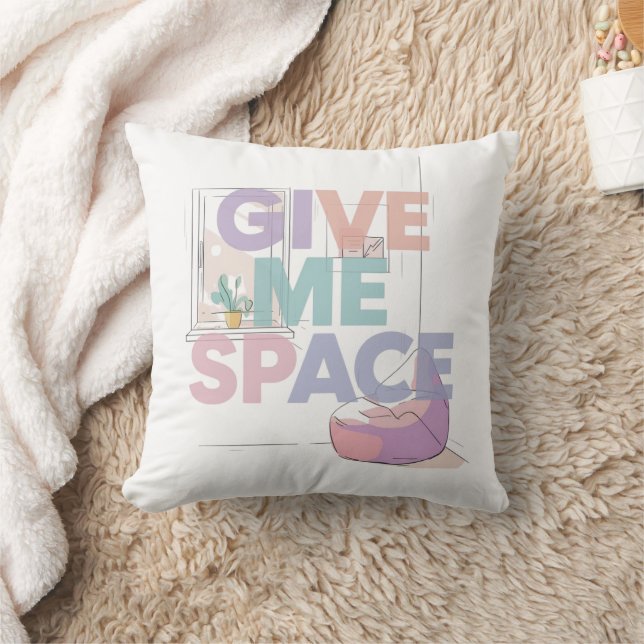 Sensory Shutdown Mode Neurodivergent Quote Throw Pillow (Blanket)