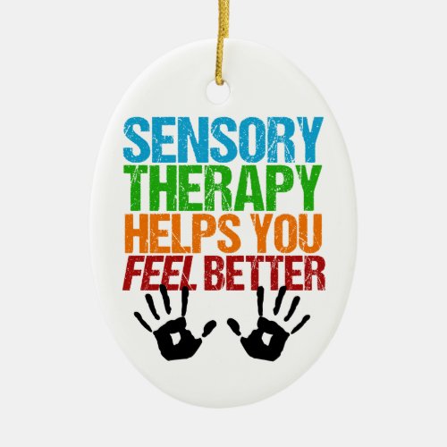 Sensory Therapy Handprints Occupational Therapist Ceramic Ornament