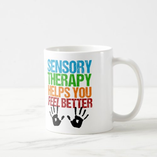 Sensory Therapy Handprints Occupational Therapist Coffee Mug