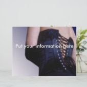 Sensual Blue Corset Art (Standing Front)