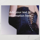 Sensual Blue Corset Art (Back)