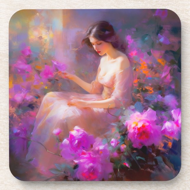 Sensual Elegance  Beverage Coaster (Front)