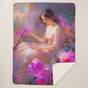 Sensual Elegance  Sherpa Blanket