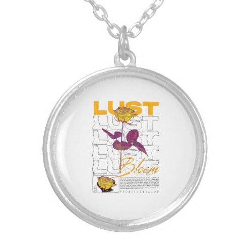 Sensual Elegance Silver_Plated Lustful Blossom Silver Plated Necklace