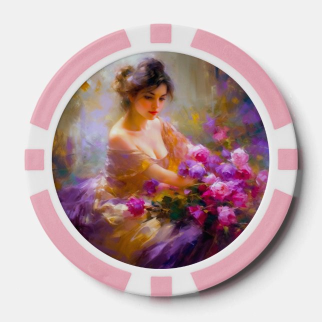 Sensual Portrait Poker Chips (Front)