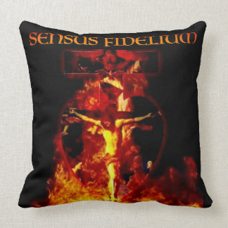 Sensus Fidelium Jesus Crucifixion Catholic Throw Pillow