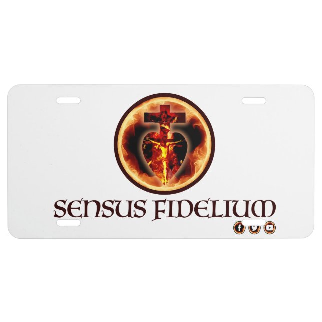 Sensus Fidelium License License Plate (Front)