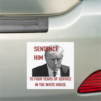 Sentence Trump Car Magnet