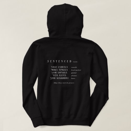 Sentenced Band The Northernmost Killers  Hoodie
