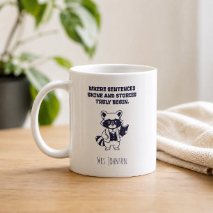Sentences Shine Stories Truly Begin English Class Coffee Mug