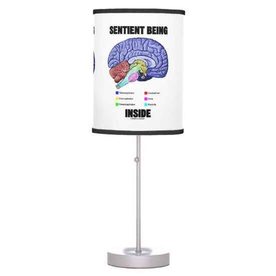 Sentient Being Inside Anatomical Brain Table Lamp