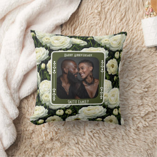 Sentimental 2ND  Wedding Anniversary  Throw Pillow