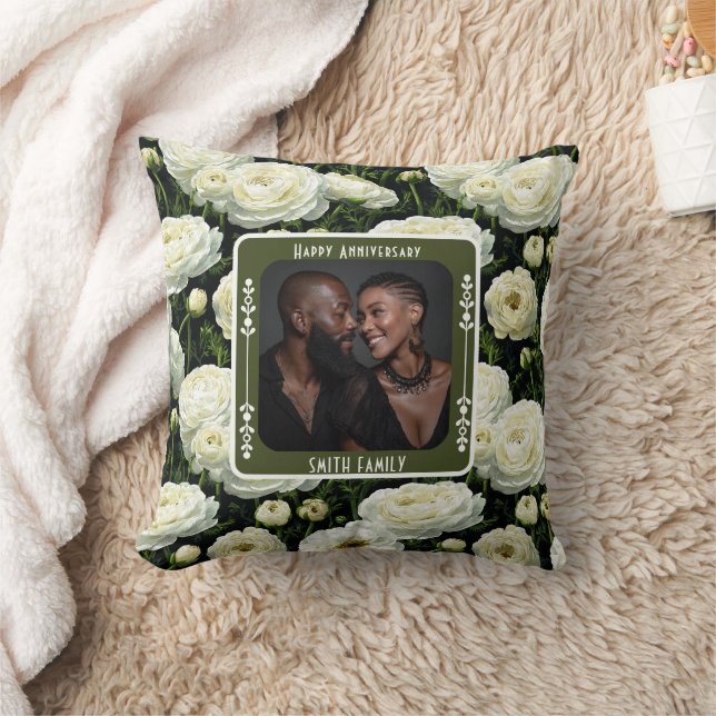 Sentimental 2ND  Wedding Anniversary  Throw Pillow (Blanket)
