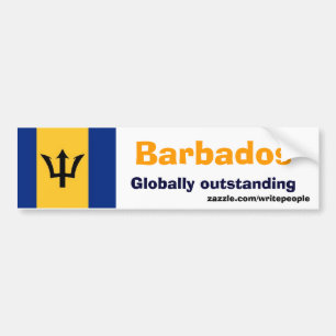 Sentimental barbados bumper sticker