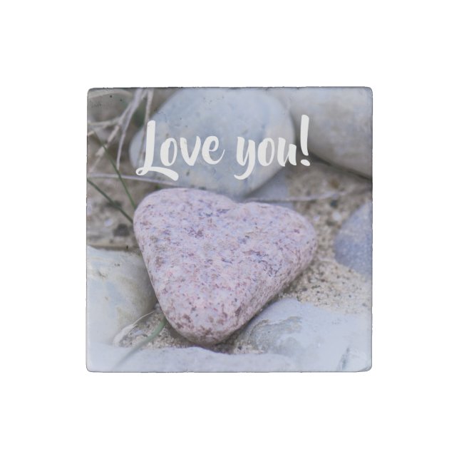 Sentimental Beach Stone Thinking of You Stone Magn Stone Magnet (Front)