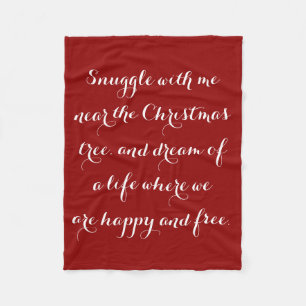 Sentimental Christmas poem Fleece Blanket