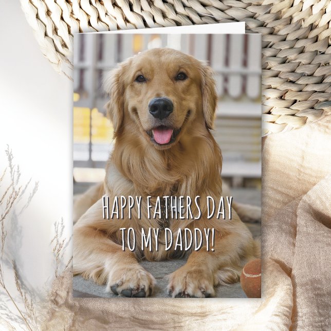 Sentimental Father's Day Message from the Dog  Card (Creator Uploaded)