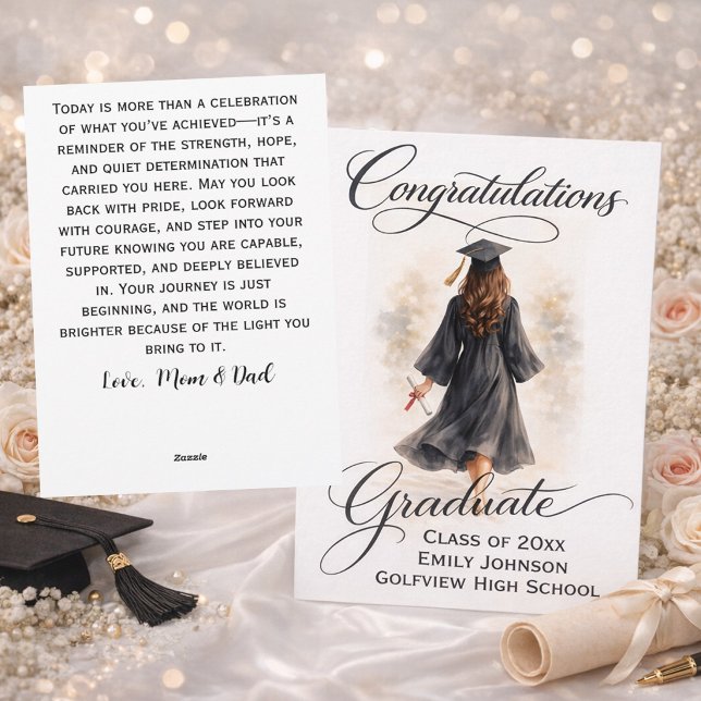 Sentimental Graduation Card with Heartfelt Message (Creator Uploaded)
