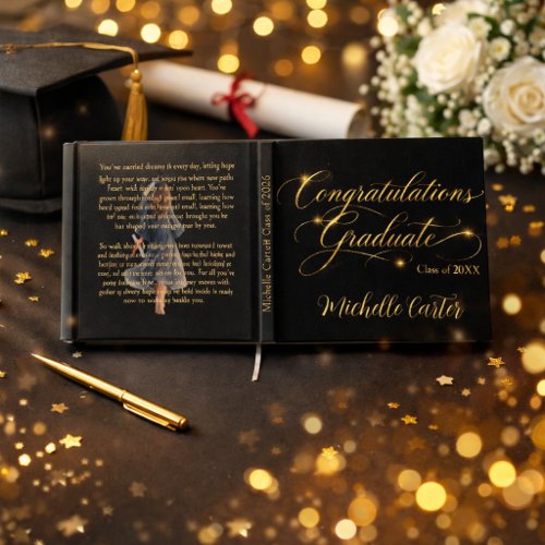 Sentimental Graduation Guest Book