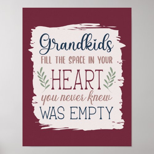 Sentimental Grandparents Day Quote Keepsake Gift Poster