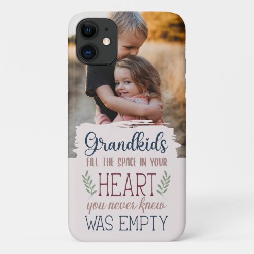 Sentimental Grandparents Day Quote Keepsake Photo iPhone 11 Case