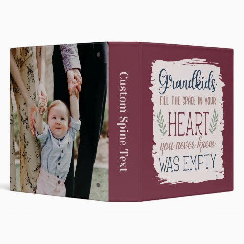 Sentimental Grandparents Day Quote Photo Album 3 Ring Binder