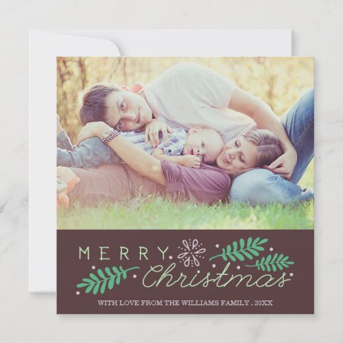 Sentimental | Merry Christmas Holiday Photo Card