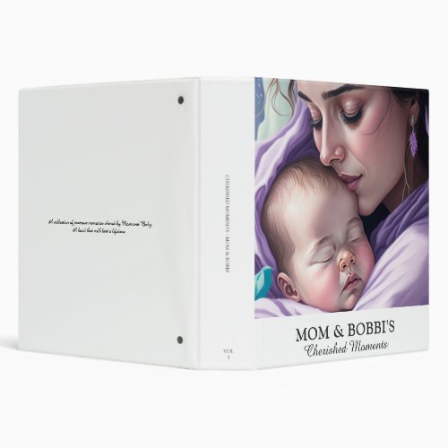 Sentimental Mom and Baby Photo Binder Memory Book