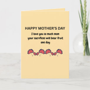 Sentimental Mother's Day Quote Card