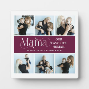 Sentimental Photo Collage Mama Keepsake Plaque