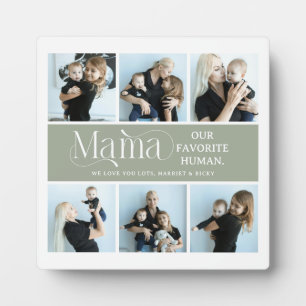 Sentimental Photo Collage Mama Keepsake  Plaque