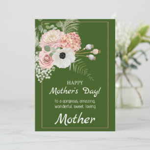 Sentimental Rustic Floral Mother's Day Card