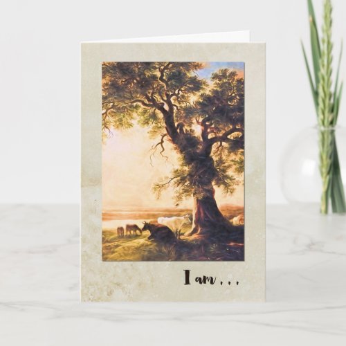 Sentimental Tree I Am My Mother and Father Thank You Card