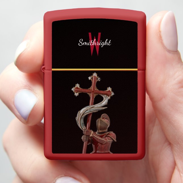 Sentinel of Faith Zippo Lighter (In Hand)