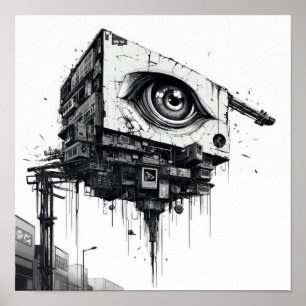 Sentinel of Tomorrow: Future Surveillance Camera P Poster