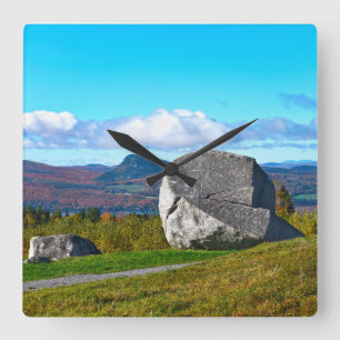 Sentinel Rock State Park, Westmore, Vermont Square Wall Clock