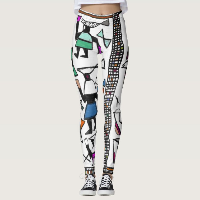 Senufo African Print Leggings (Front)