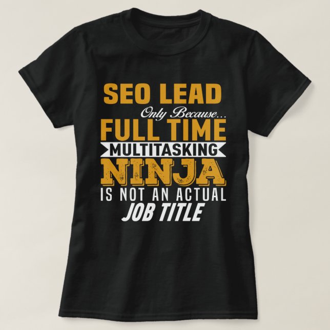 SEO Lead T-Shirt (Design Front)
