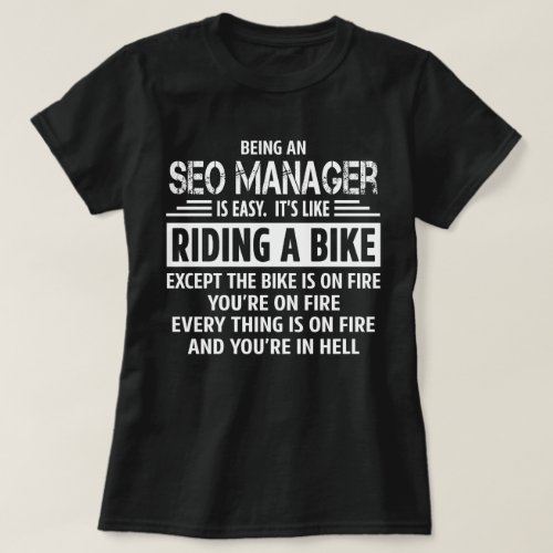 SEO Manager T_Shirt