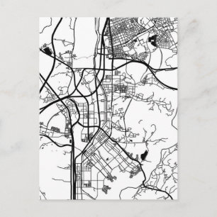 Seongnam-si South Korea City Map Postcard