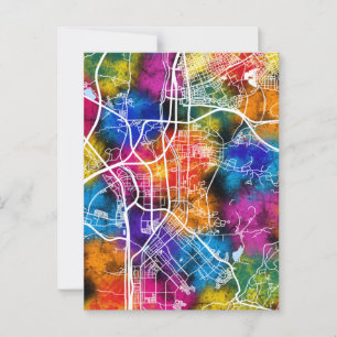 Seongnam-si South Korea City Map Postcard