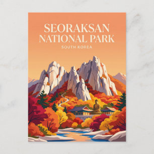 Seoraksan National Park South Korea Postcard