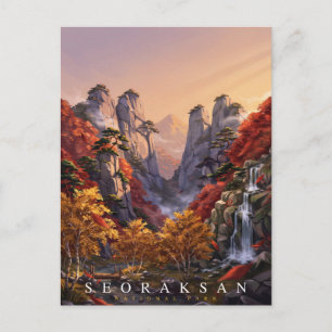 Seoraksan National Park South Korea Travel Postcard
