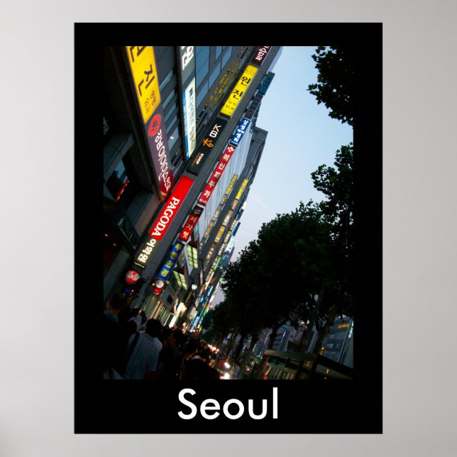 Seoul at Dusk Poster (Front)