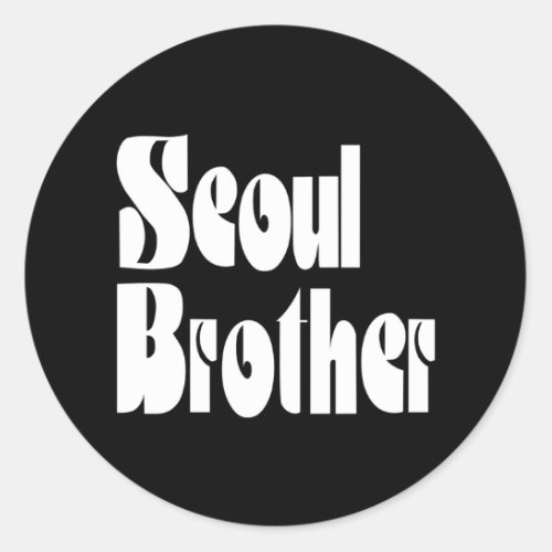 Seoul Brother Classic Round Sticker