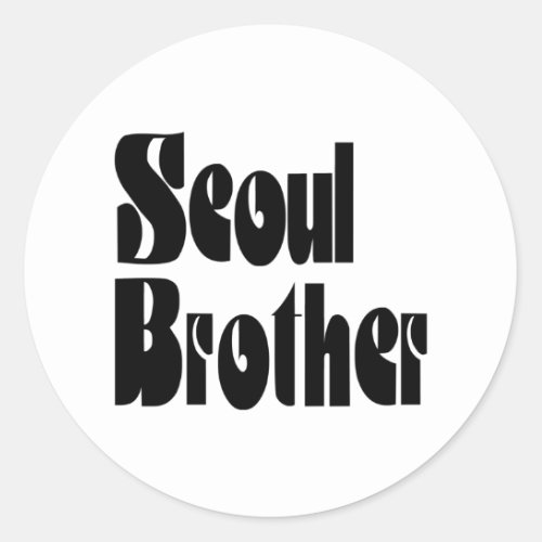 Seoul Brother Classic Round Sticker