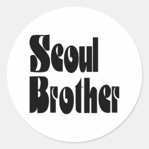 Seoul Brother Classic Round Sticker