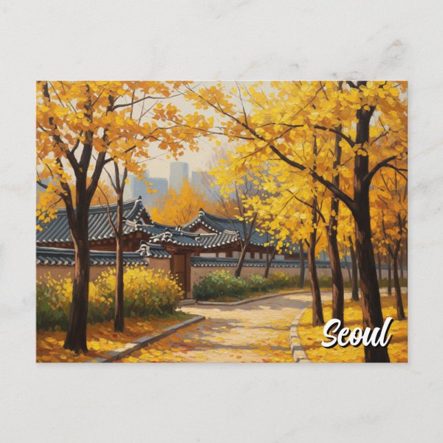 Seoul Bukchon South Korea Travel Postcard (Front)