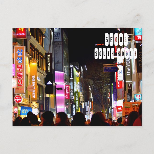 Seoul City in South Korea Postcard (Front)